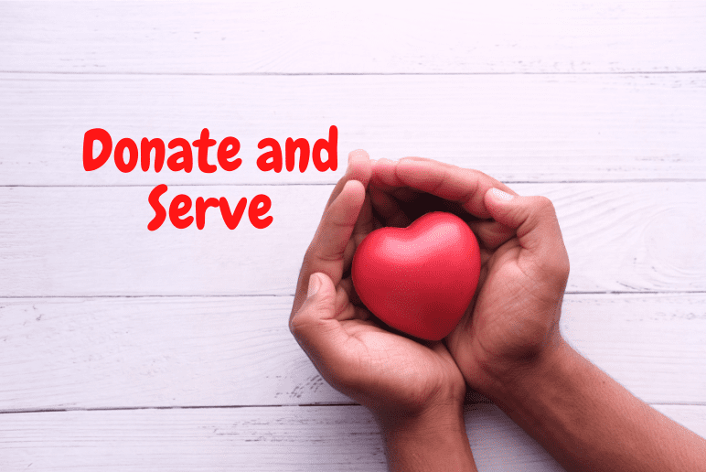 Donate and Serve even in an Uncertain Environment. 