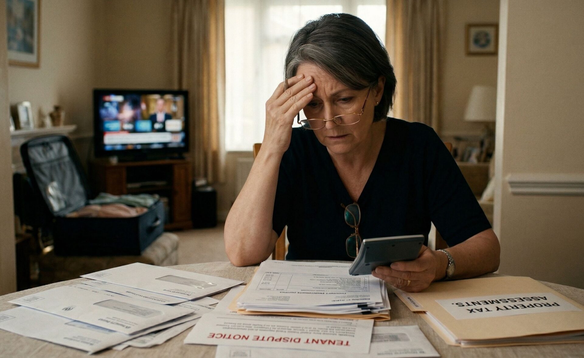 Lady stressed over real estate documents